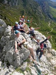 Le team escalade du club de beauvezer